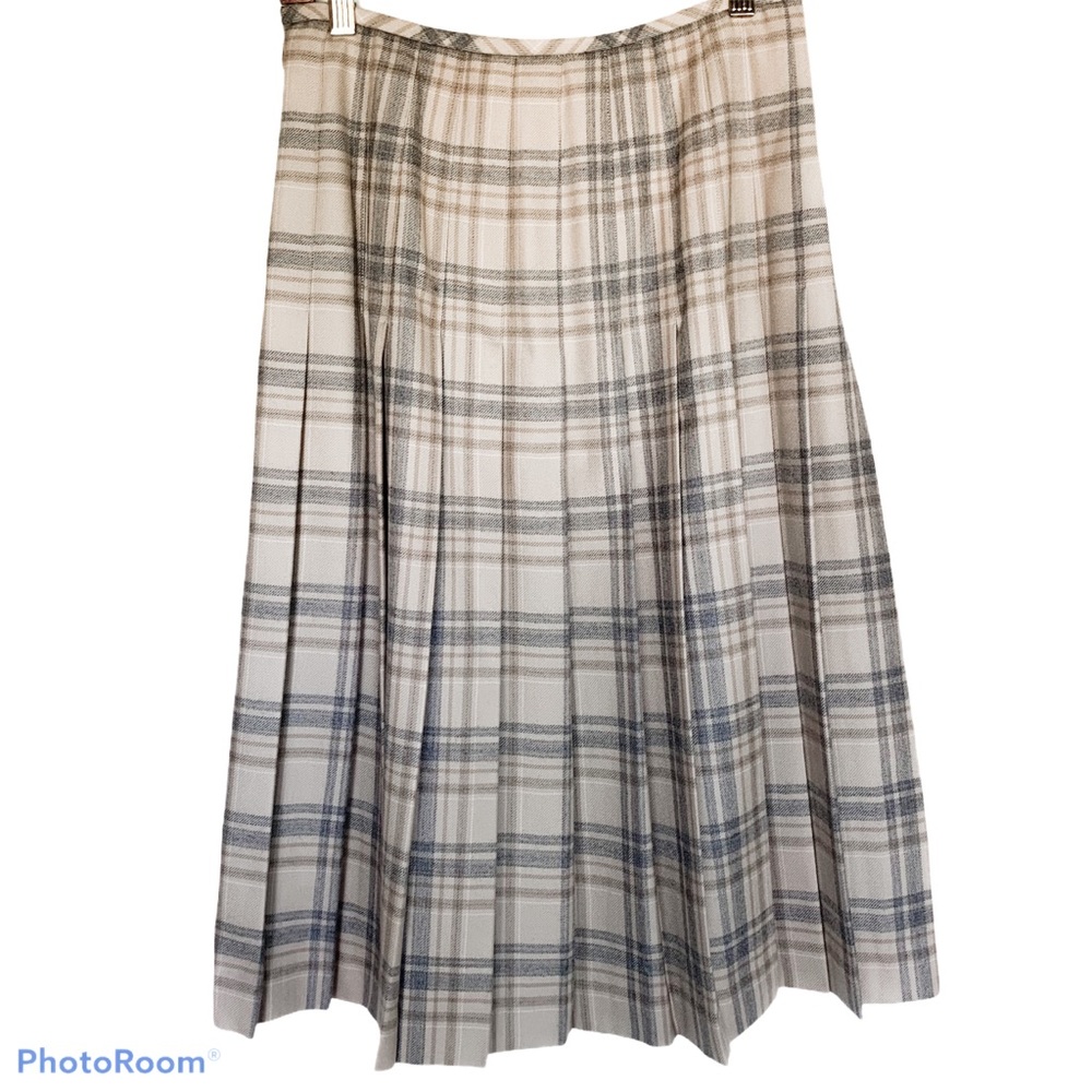 NWT Brooks Brothers Pleated Plaid Tartan Skirt - Picture 6 of 9